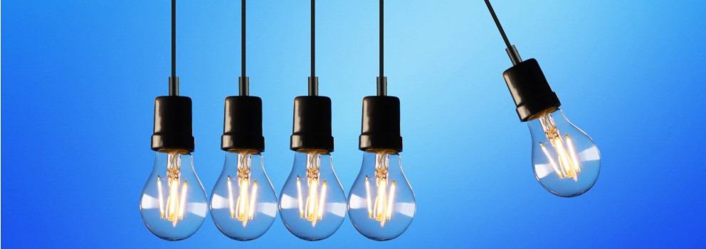 from fluorescent to LED light bulbs